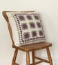 SALE...CUSHION ( includes insert ) ' Provence' . Alpaca, wool blend. Purple. - Image 2