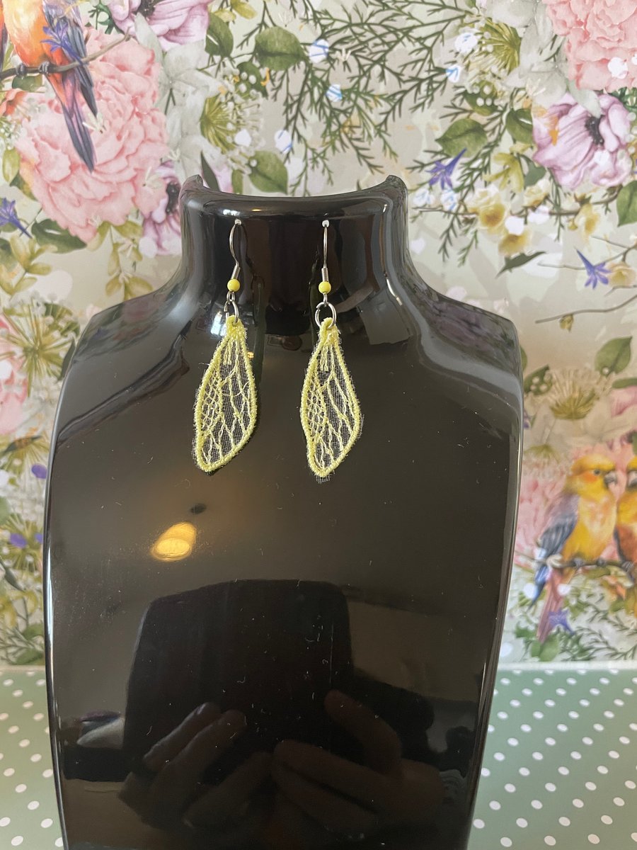 Handmade Free Standing Lace Earrings