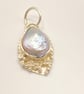Pearl and Silver Pendant Handmade  - Image 2