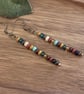 Boho beaded wrap bracelet and earrings set - Image 8