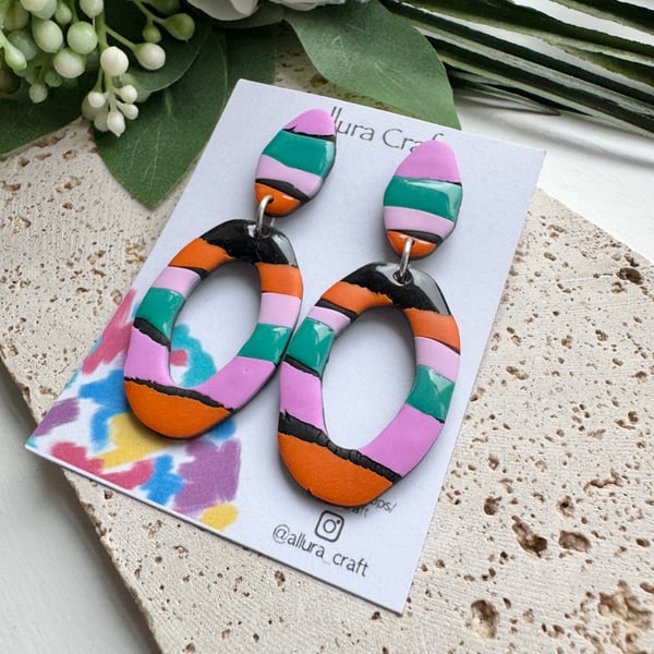 Organic Torn Colour Earrings