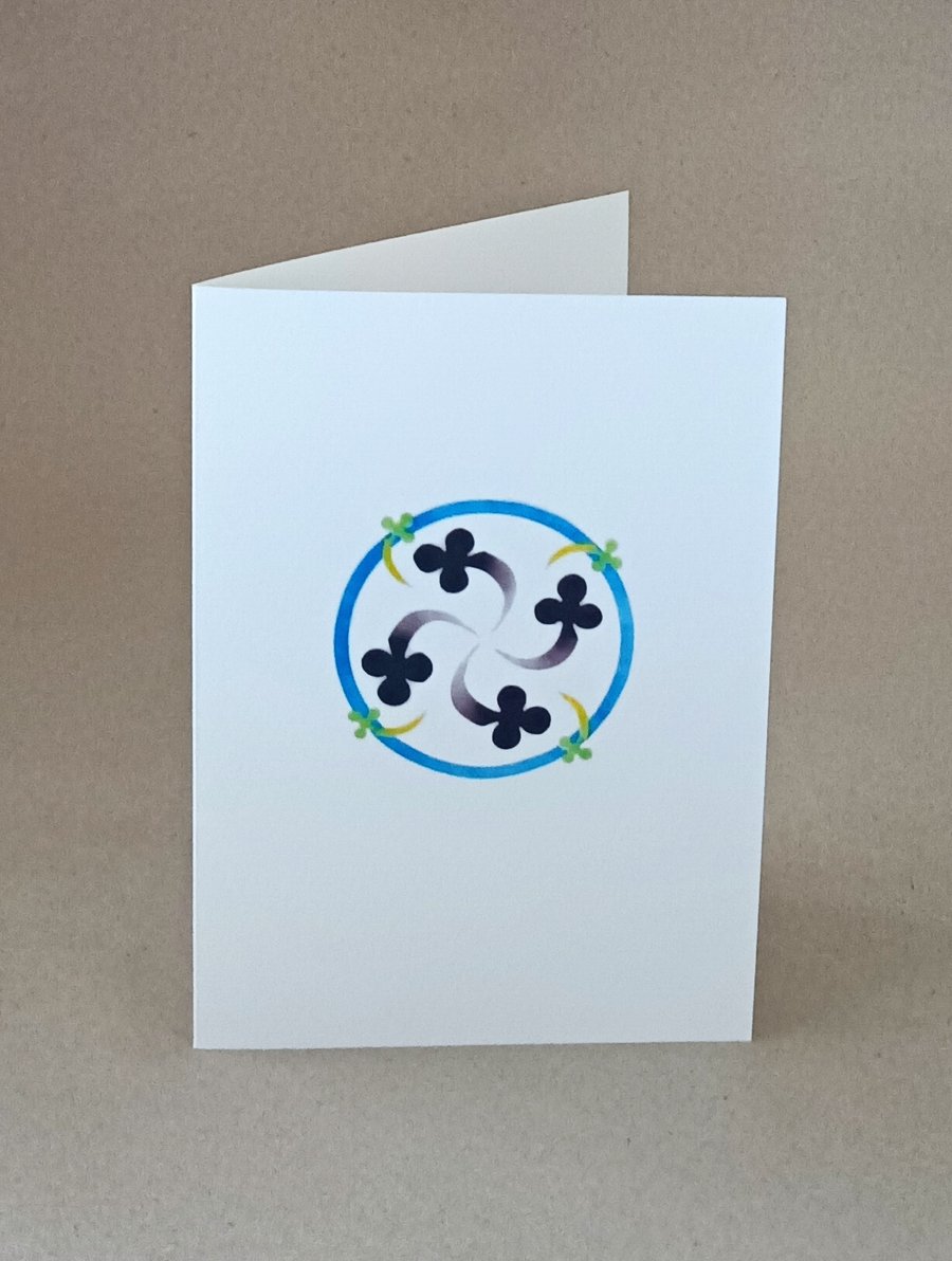 Handmade cards & original art Motion with Spiral & Motion & framed art