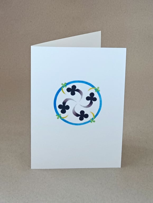 Handmade cards & original art Motion with Spiral & Motion & framed art