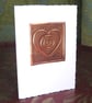 Greetings Card with Copper Heart Embellishment - Image 4