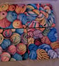 9cm square coaster - Yarn - sublimated