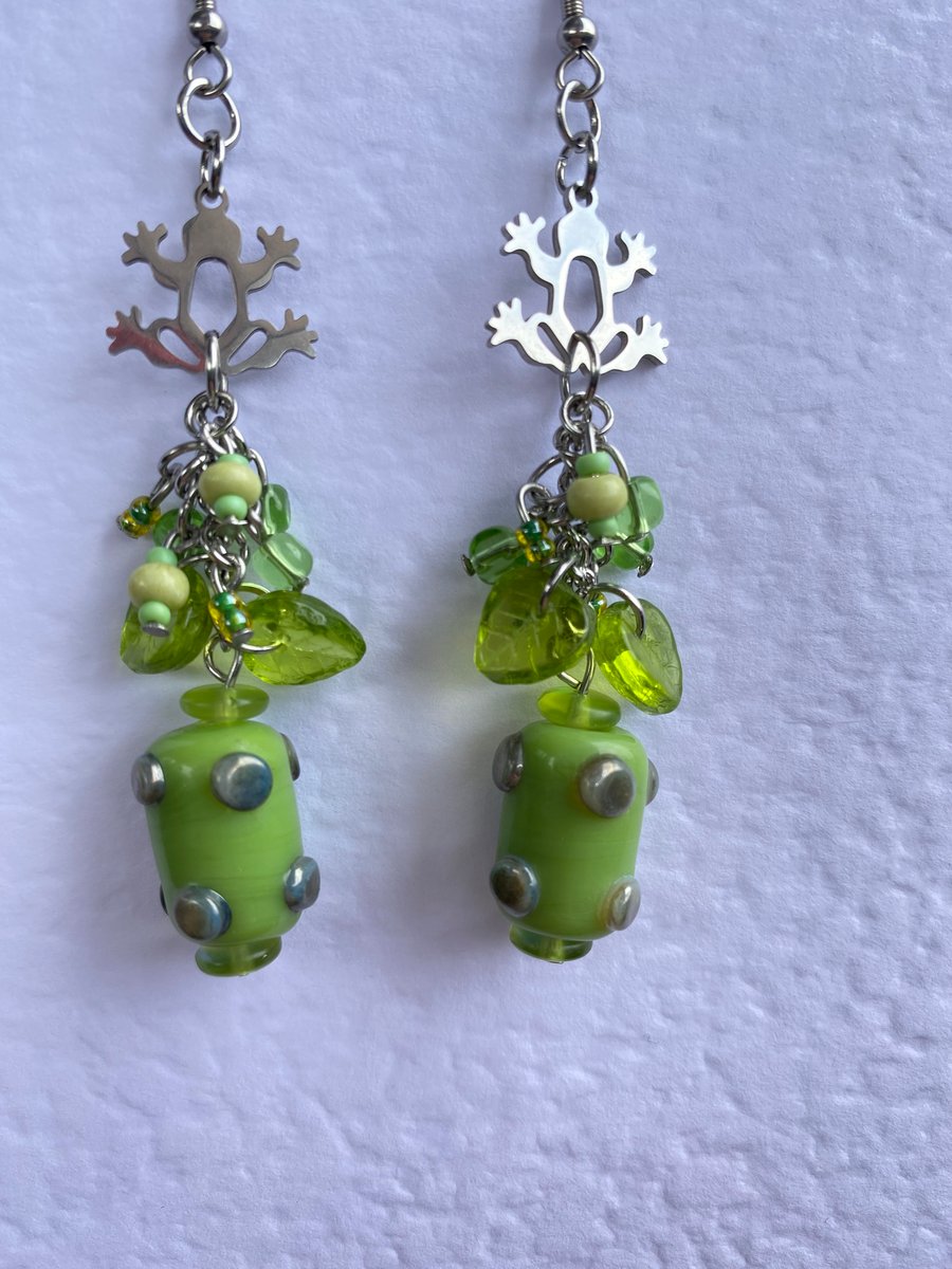 Franklin Frog Earrings 