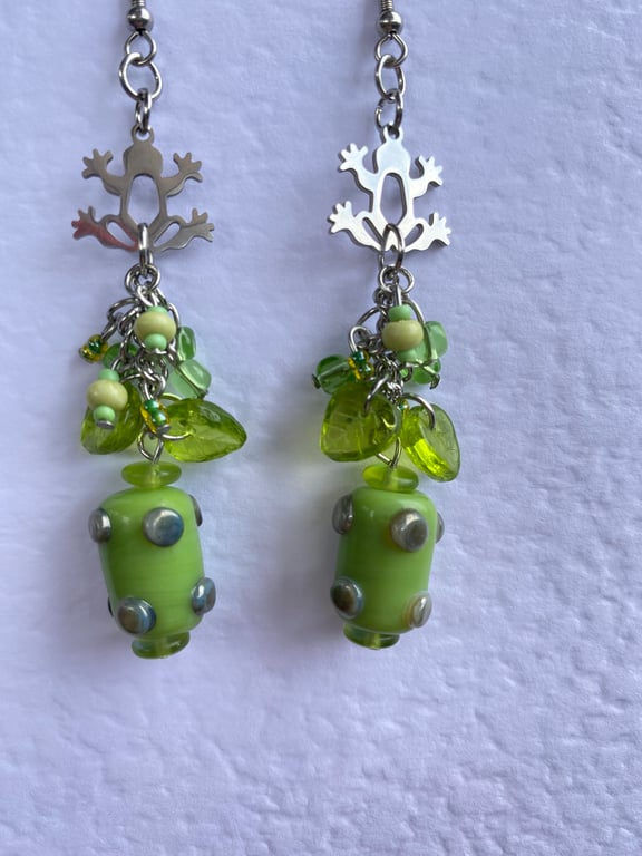 Franklin Frog Earrings 