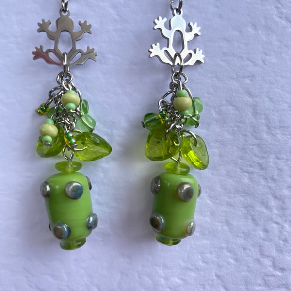 Franklin Frog Earrings 