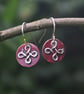  Silver and Copper Celtic Dangle Earrings - Image 3