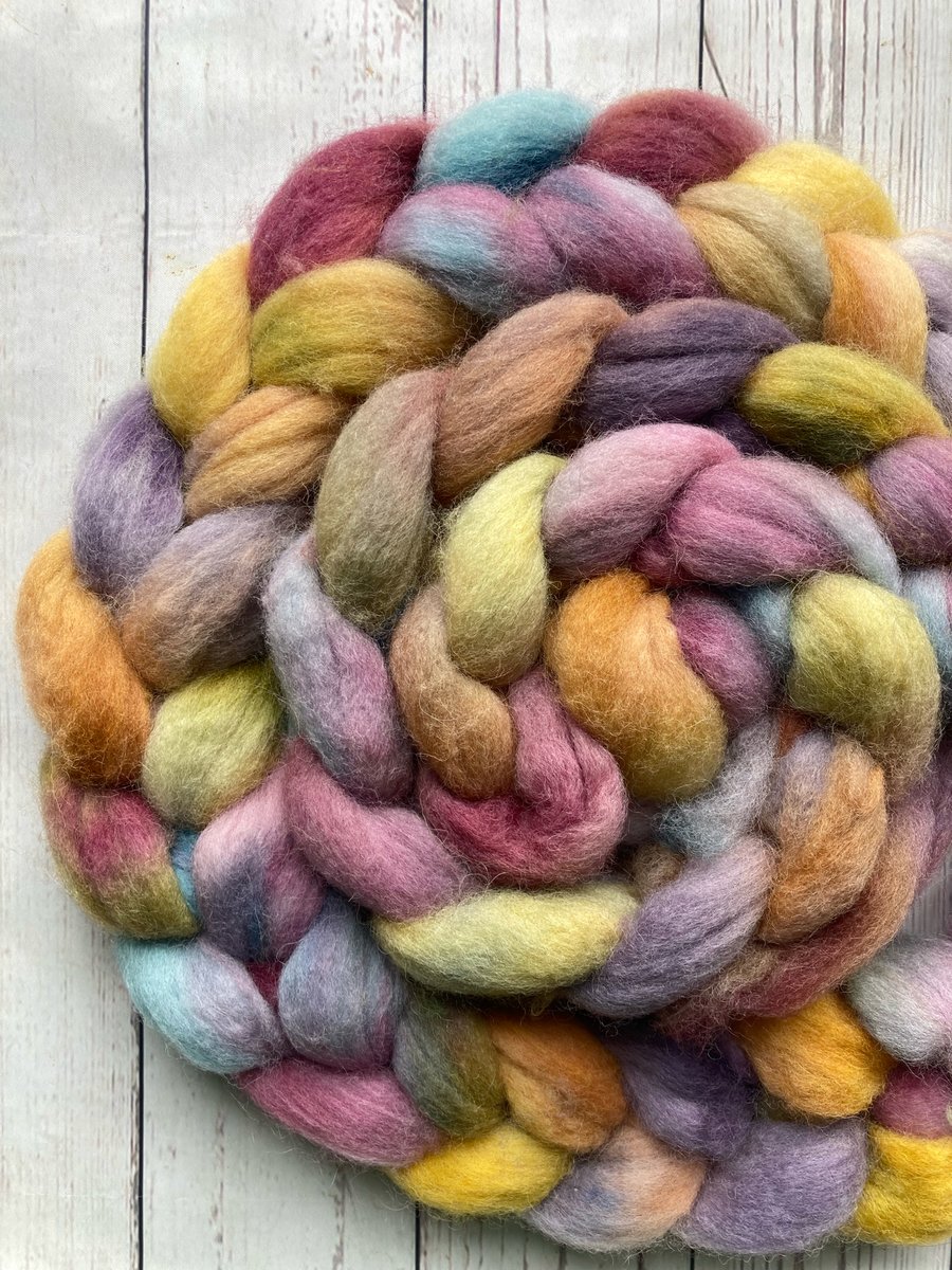 BFL spinning fibre 100g Tumblestone