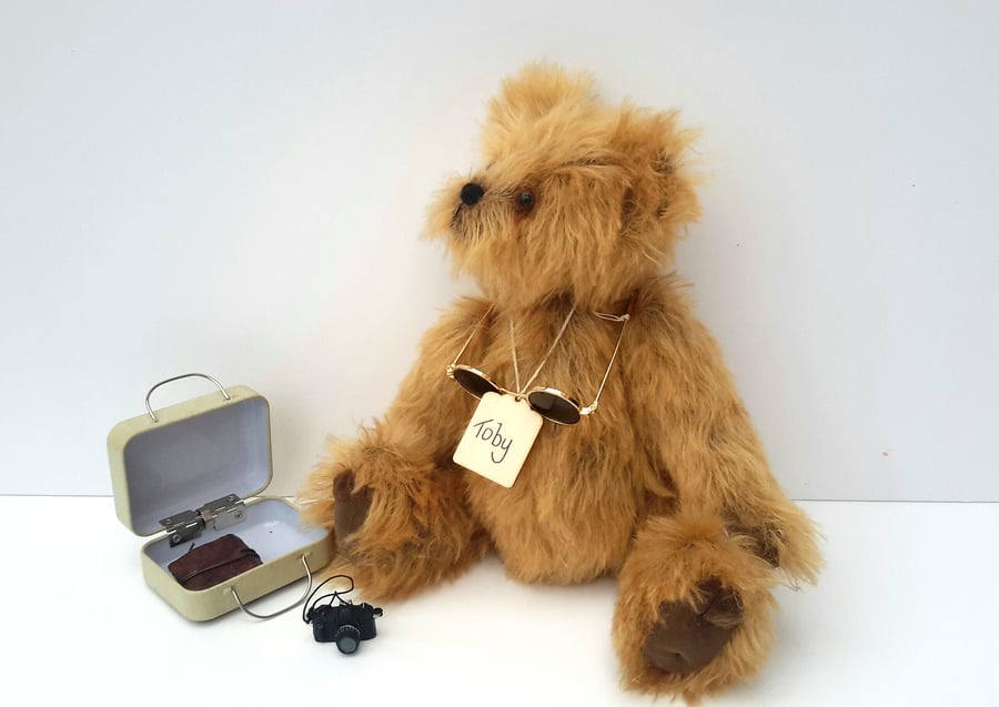 Toby, One of a Kind Artist Bear, Luxury Mohair Collectable Bear by Bearlescent