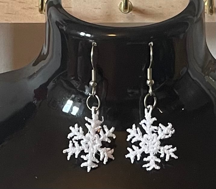 Handmade Free Standing Lace Earrings