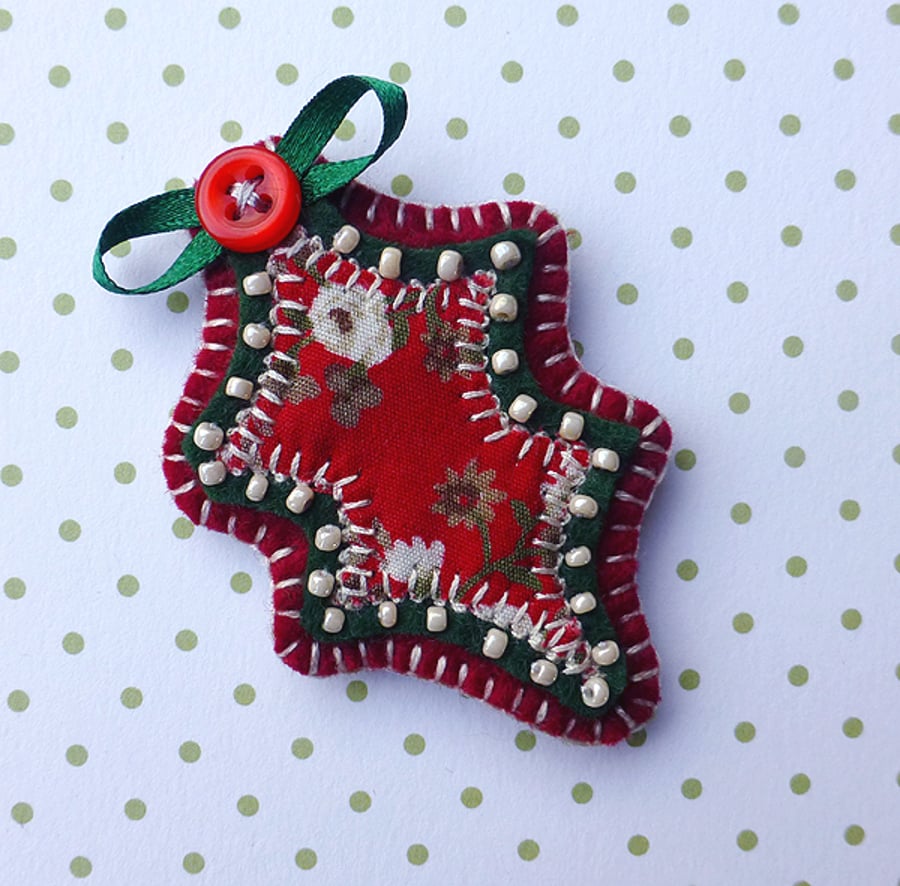 Holly Brooch