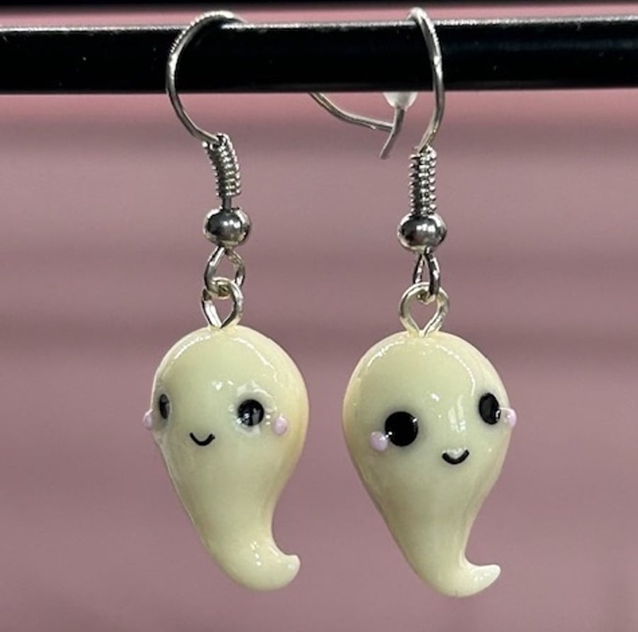 Glow in the Dark Ghost Earrings