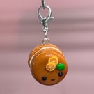 Cute Orange Macaron Bag Charm