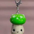 Cute Green Mushroom Bag Charm