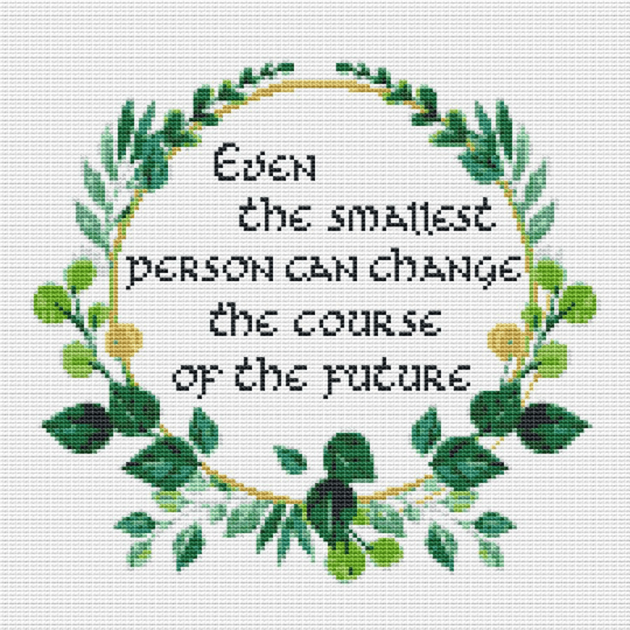 Cross stitch pattern Tolkien quote Lord of the Rings LOTR PDF counted chart