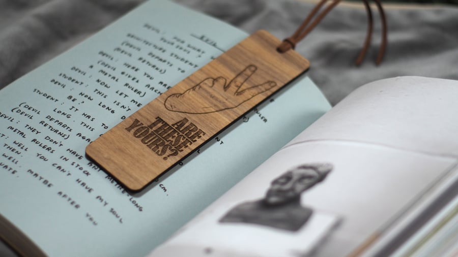 Handcrafted Wooden Bookmark - Personalised Gift for Book Lovers - Sustainable