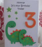 3rd Dinosaur Birthday card - Image 4