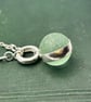 Sea marble spinning silver pendant necklace - Image 2