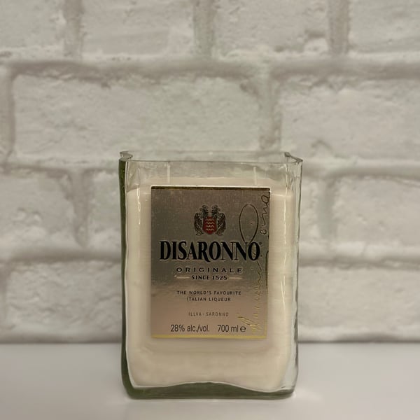 UpCycled Candle - Disaronno Bottle - Vanilla Scented