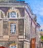 Royal William Yard  Plymouth Original Ink and Watercolour Painting Mounted - Image 6