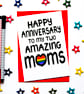 Anniversary Card For Two Mums, LGBTQ Anniversary Card For 2 Moms - Image 4