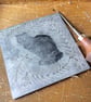 Cat and Rowan Linocut Print - Image 3