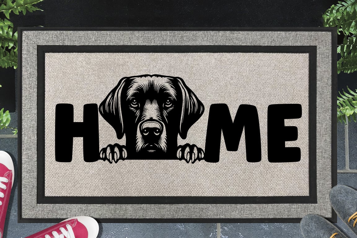 Plott Hound Home Door Mat - All Weather Doormat - 45x70cm 