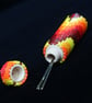 Beaded Wooden Needlecase in Flames Bargello Pattern - Image 3
