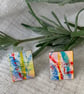  Rainbow coloured Stainless steel post earrings. - Image 2