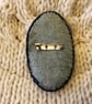 Oval Merino Wool Brooch. - Image 2