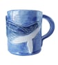 Whale Mug - Hand Built Stoneware Pottery