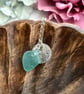 Teal Blue Sea Glass Jewellery - Fine Silver Pendant Necklace