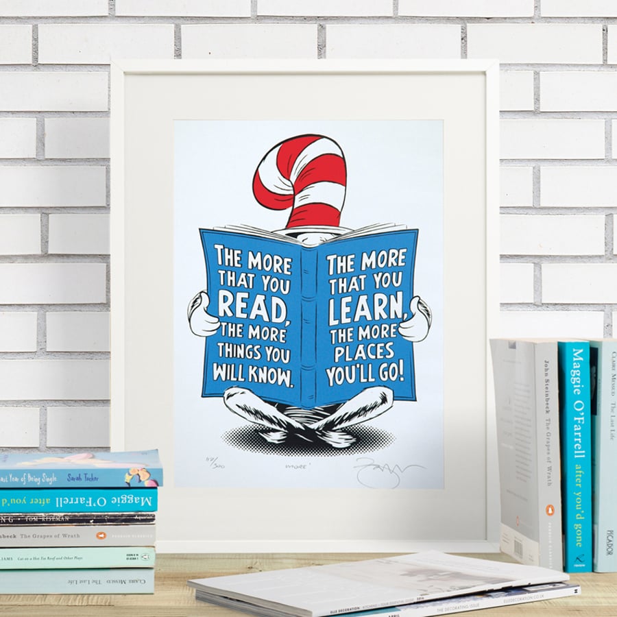 Dr.Seuss 'More!' Hand Pulled Limited Edition Screen Print