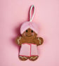 Spa day towel Gingerbread lady Embroidered Hanging Keepsake - Image 3