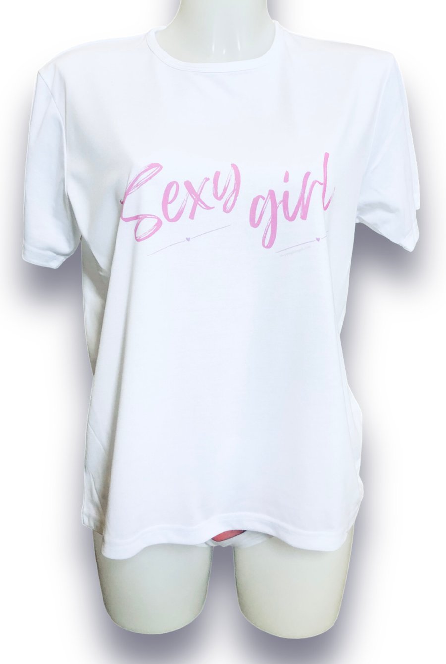Womens T-Shirt. Sexy Girl. T- Shirts for girls for Birthdays, Christmas gifts