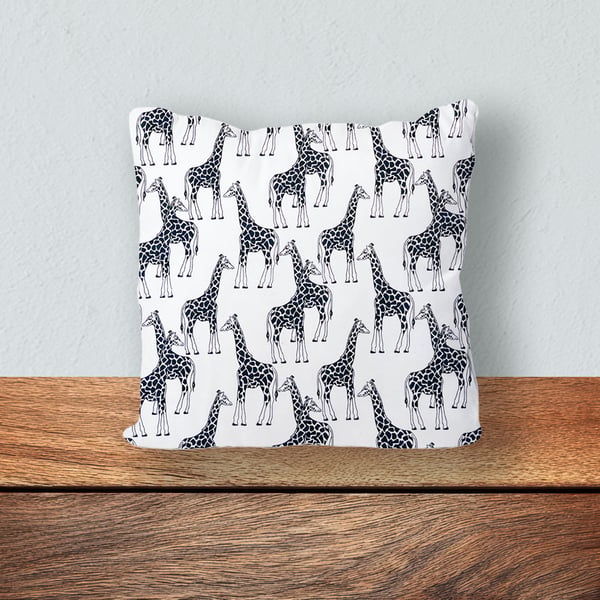 Children's Cushion, Nursery Mini Cushion, Handmade Cushion-Giraffe Design-SMC81