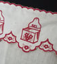 Linen Apron with Vintage French trimming - Image 2