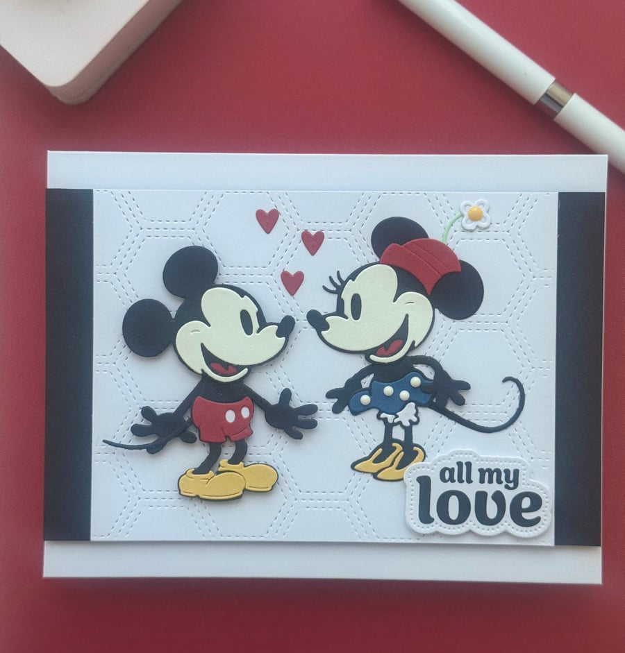 Mickie and Minnie Mouse handmade cards. So much fun 