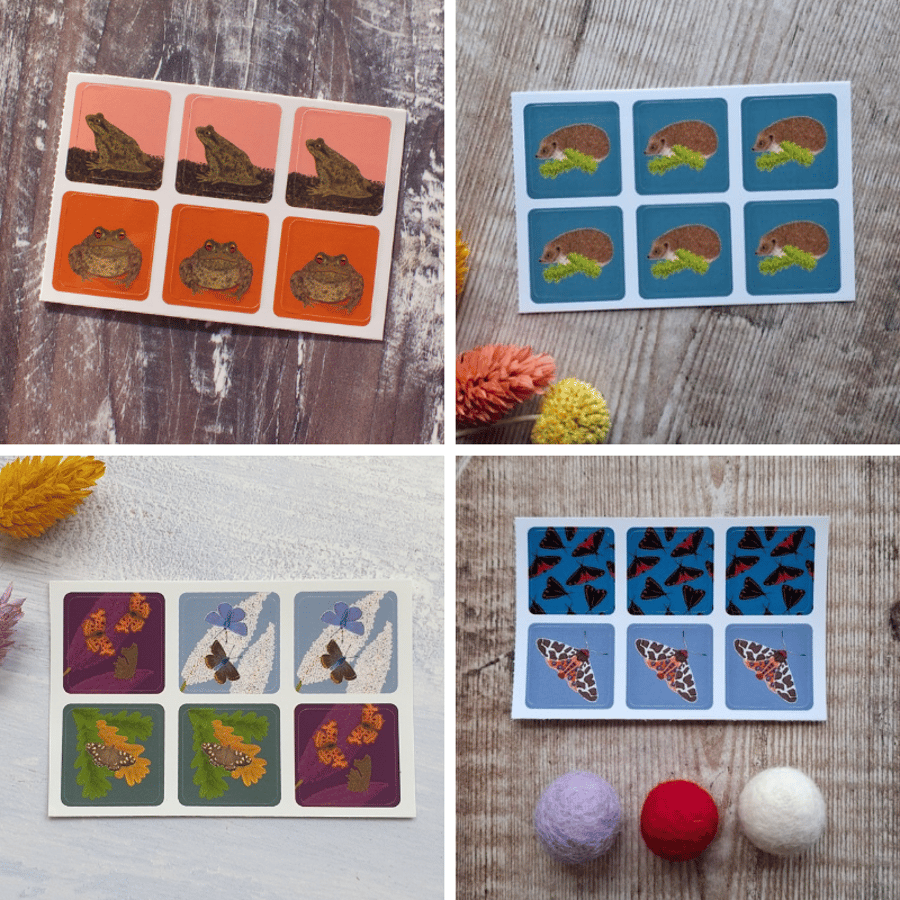 Animals Envelope Sticker Set 2 - 24 mini stickers