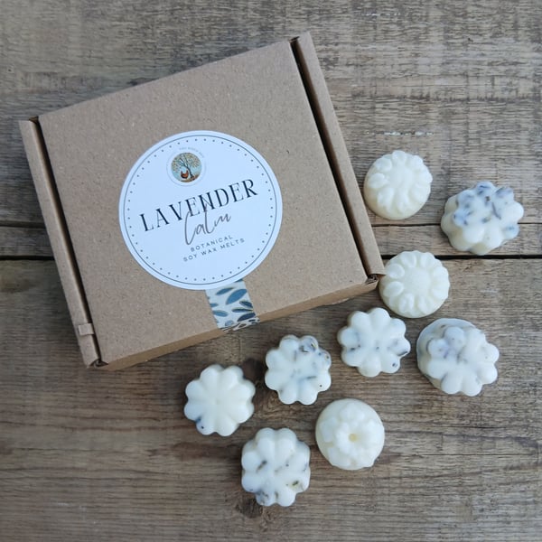 Lavender Calm Botanical Soy Wax Melts - Gift Box