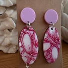 Pop of pink earrings