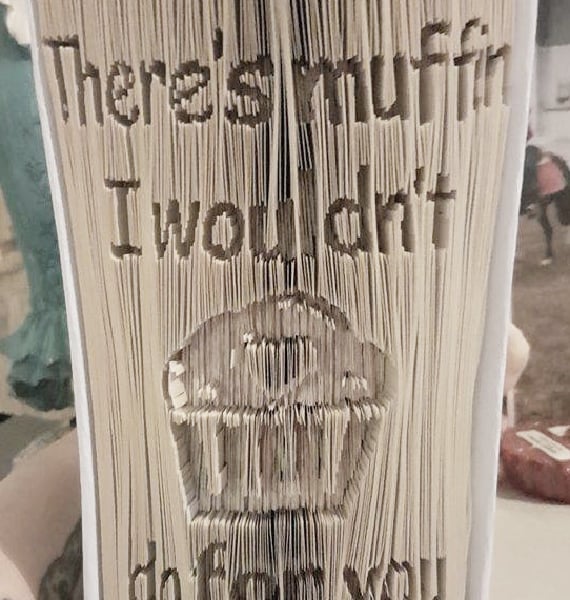 There's muffin I wouldn't do CUT & FOLD Book Folding Pattern - EMAILED PDF