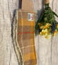 Harris Tweed Headband Yellow Brown Checked Tweed - Image 4
