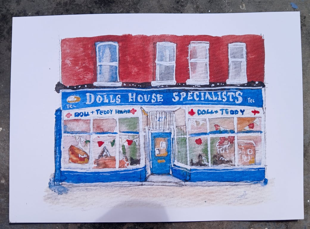 Dollhouse Specialists Liverpool Watercolour print