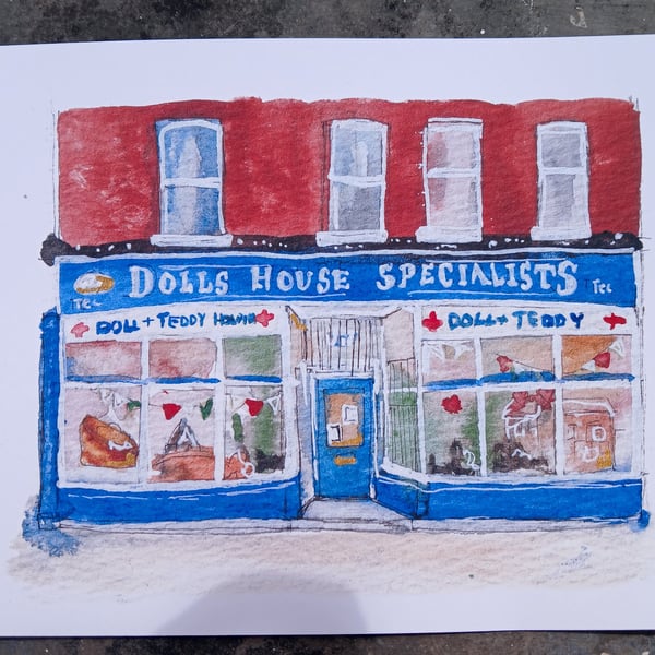 Dollhouse Specialists Liverpool Watercolour print