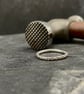 Silver Stacking Ring-Stippled  - Image 5