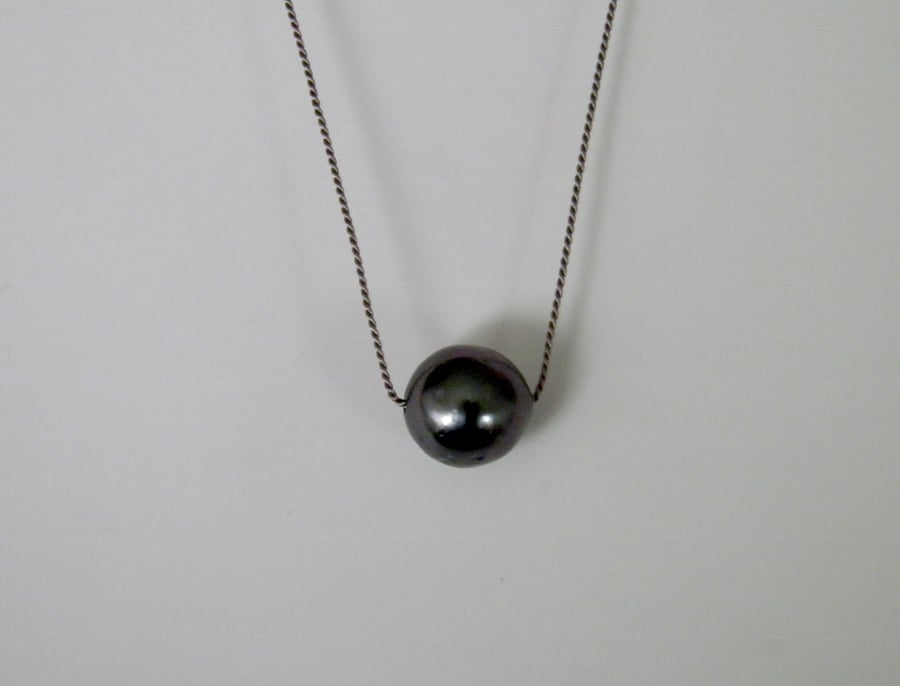 Black Pearl Necklace Tahitian Black Pearl