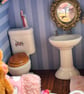 Rabbit Bathroom  doll's house in a suitcase  - Image 3